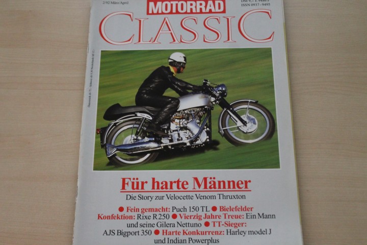 Deckblatt Motorrad Classic (02/1992)